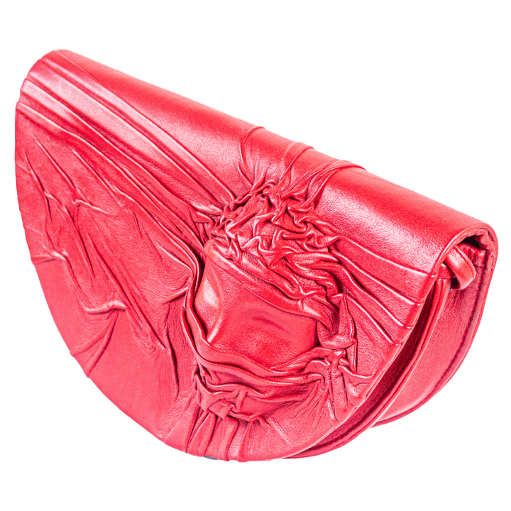 Handcrafted Leather Bag with face detail