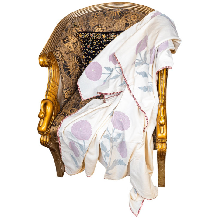 Super Soft Reversible Cotton Dohar Coverlet