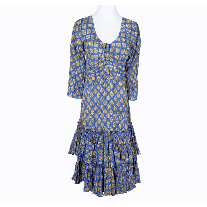 Ruffled Charm Midi Dress